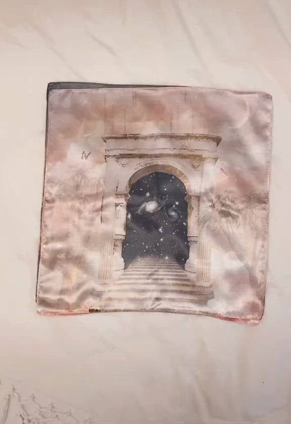 
            
                Load and play video in Gallery viewer, Astral Temple Vegan Silk Scarf
            
        