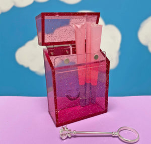 
            
                Load image into Gallery viewer, Pink Glitter Cigarette Box
            
        