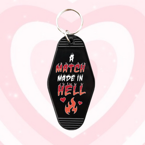 
            
                Load image into Gallery viewer, Match Made In Hell Keychain
            
        