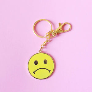 
            
                Load image into Gallery viewer, Sad Smiley Keychain
            
        