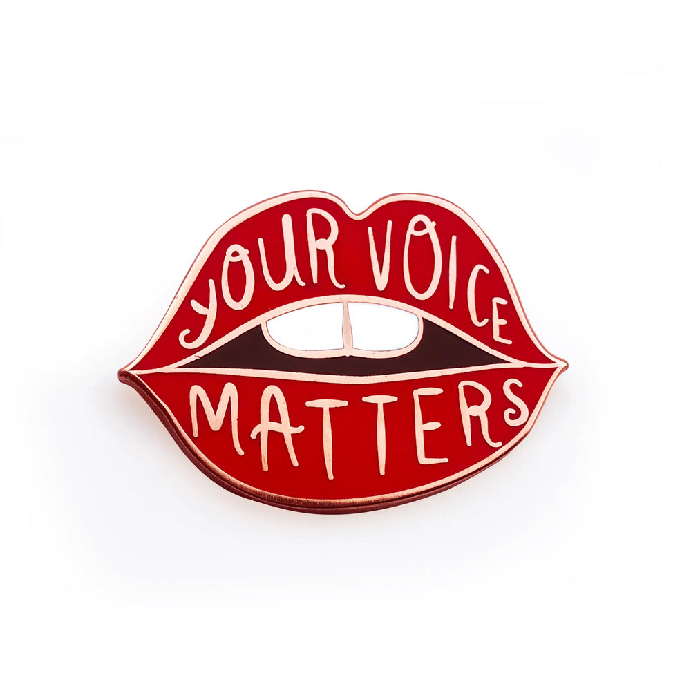 
            
                Load image into Gallery viewer, Your Voice Matters Enamel Pin
            
        