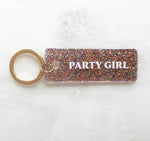 Party Girl Acrylic Keychain