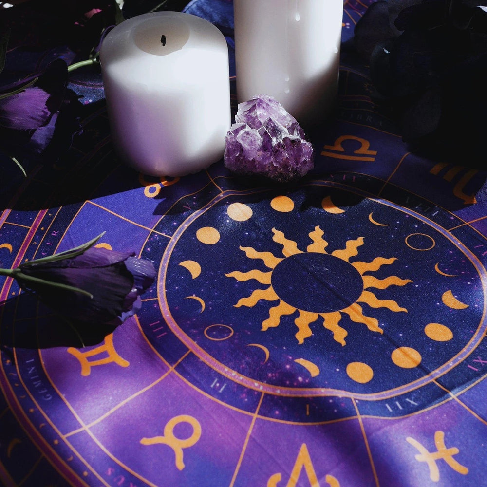 Zodiac Tarot Altar Cloth and Scarf