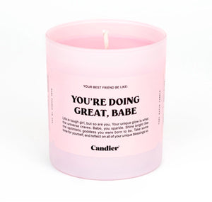 Doing great babe candle 