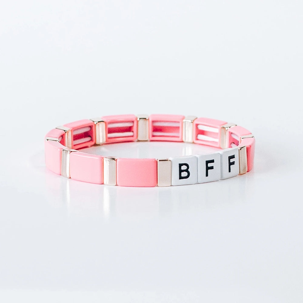 
            
                Load image into Gallery viewer, BFF Block Bracelet
            
        