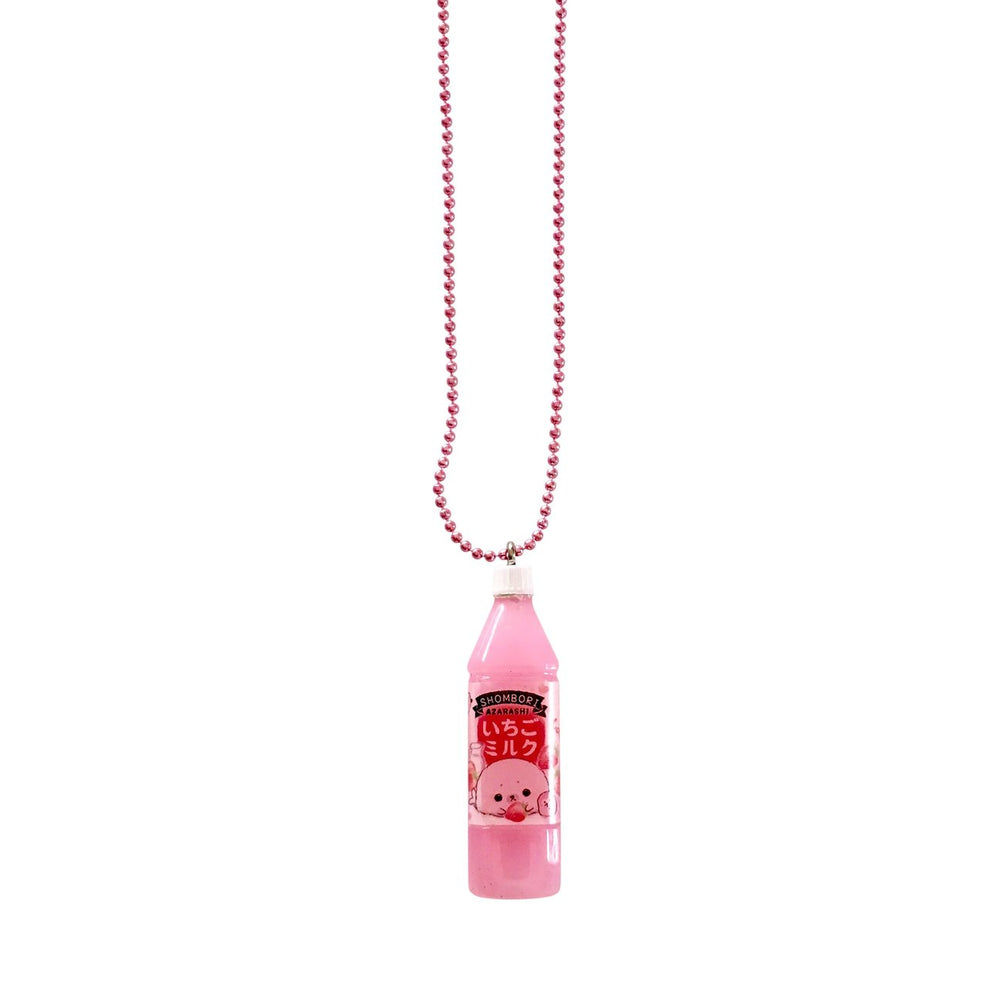Strawberry Bottled Drink Necklace