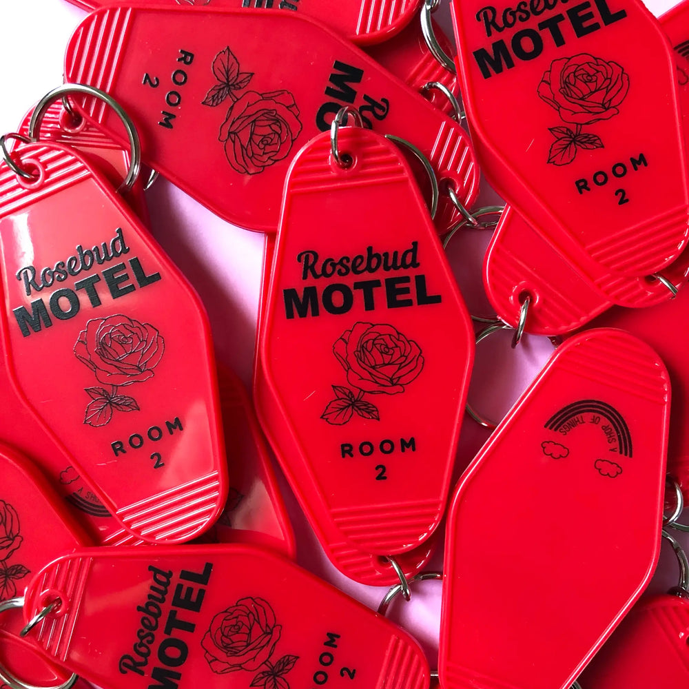 Rosebud Motel Keychain