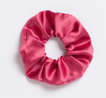Royal Flush Rose Pink Silk Scrunchie