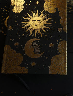 Galaxy Metallic Gold Foil Blank Journal