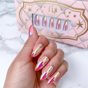 Prosecco Pink Press on Nails