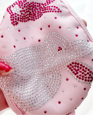 
            
                Load image into Gallery viewer, Glitter Crystals Easter Bunny Face Mask
            
        