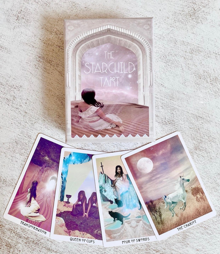 
            
                Load image into Gallery viewer, The starchild tarot rose edition
            
        