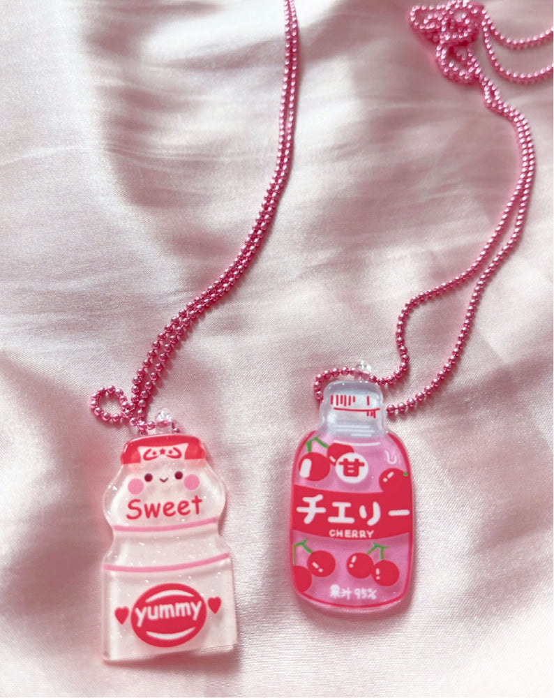 
            
                Load image into Gallery viewer, Soft Drink Kawaii Necklaces
            
        