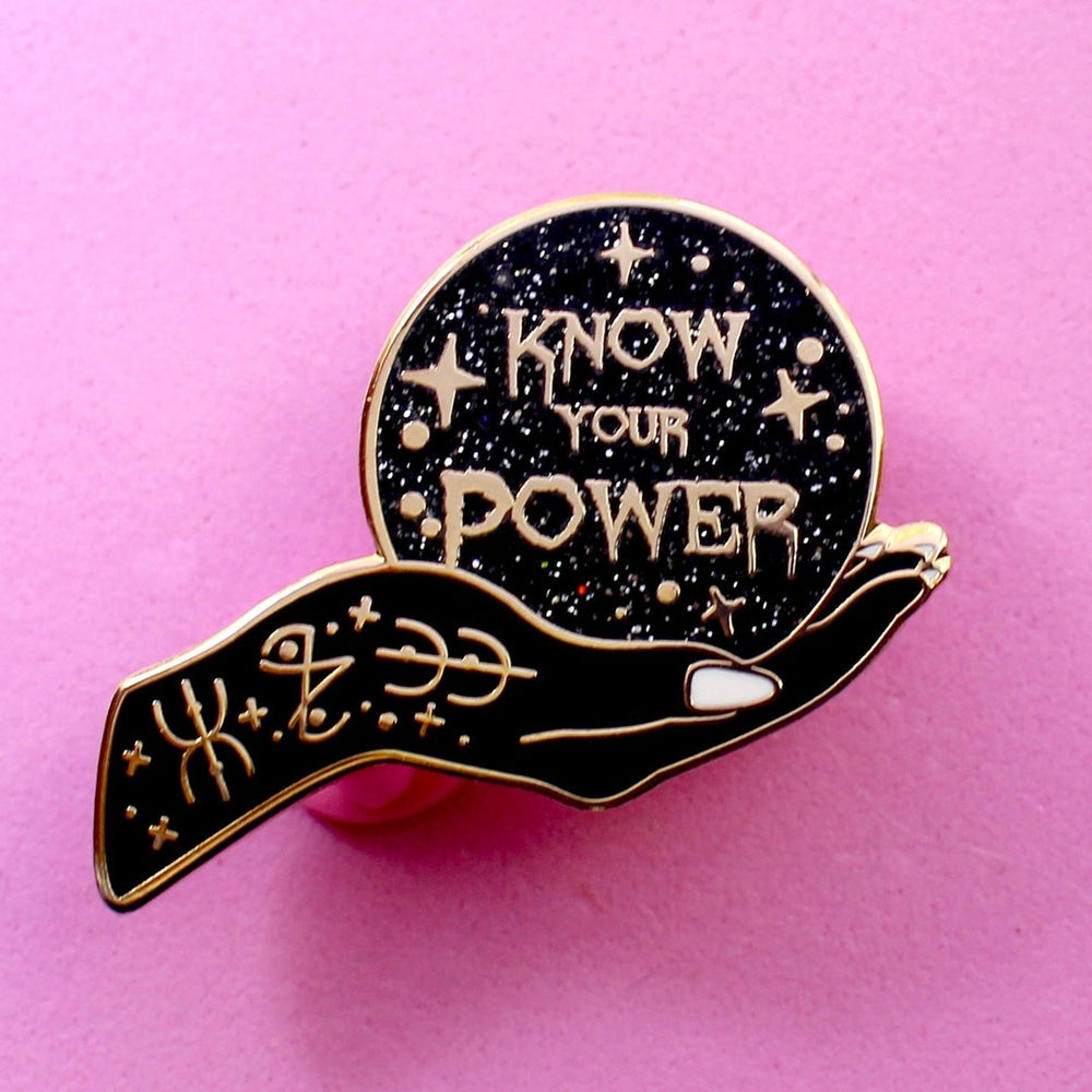 Know Your Power Enamel Pin