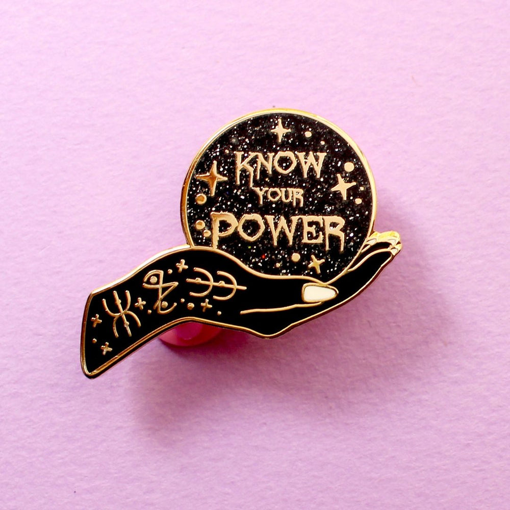 Know Your Power Enamel Pin